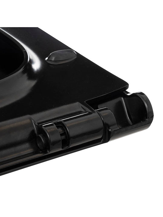 5Five Toilet Seat Soft Close Plastic 45x36.5cm Black