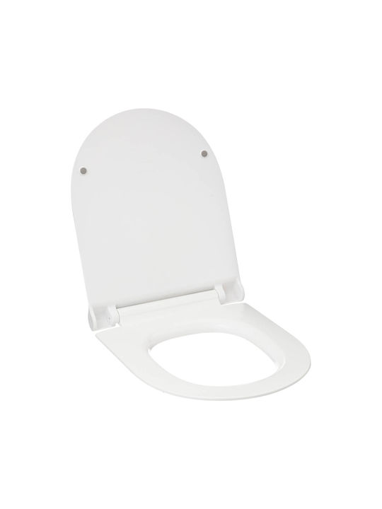 5Five Capace WC Închidere Lentă Plastic 45x36.5cm Alb