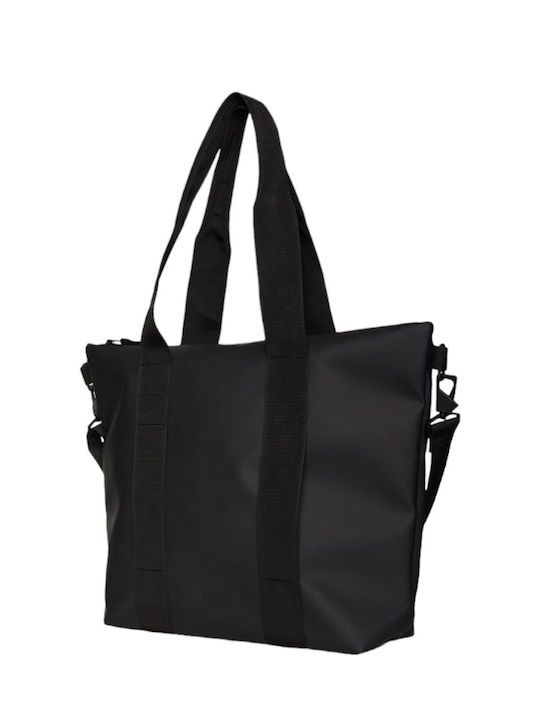 Rains Damen Tasche Tote Hand Schwarz