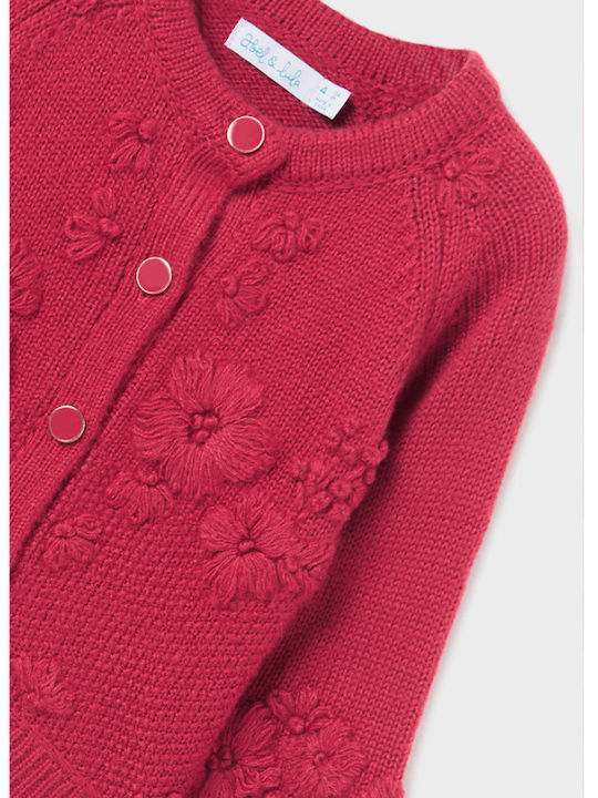 Kids Bolero Knitted Burgundy