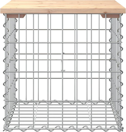 Metallischer Gartenhocker Würfel Für Außenbereich Braune 43x44x42cm