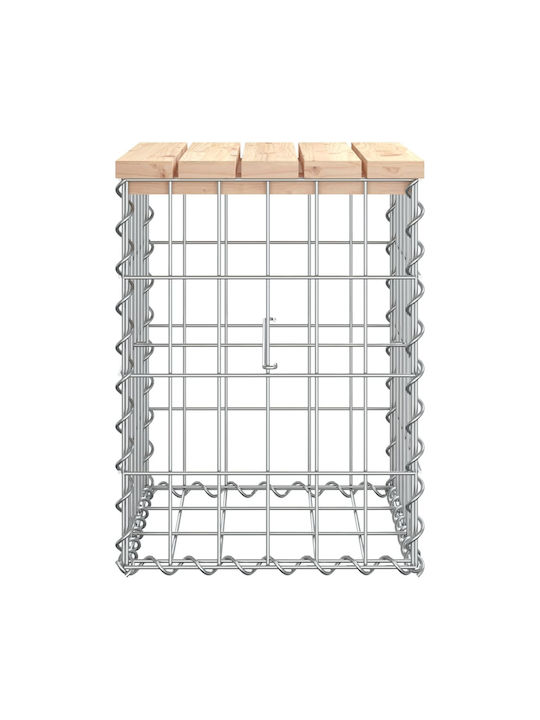 Metallischer Gartenhocker Würfel Für Außenbereich Braune 33x31x42cm