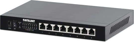 Intellinet 561938 Unmanaged L2 PoE+ Switch με 8 Θύρες Ethernet