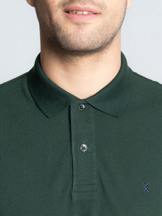 Polo Bluză cu mânecă lungă Verde închis