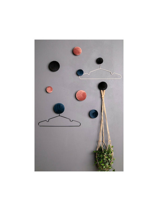 Metal Pink Wall Hanger Set 3 10x5x10cm