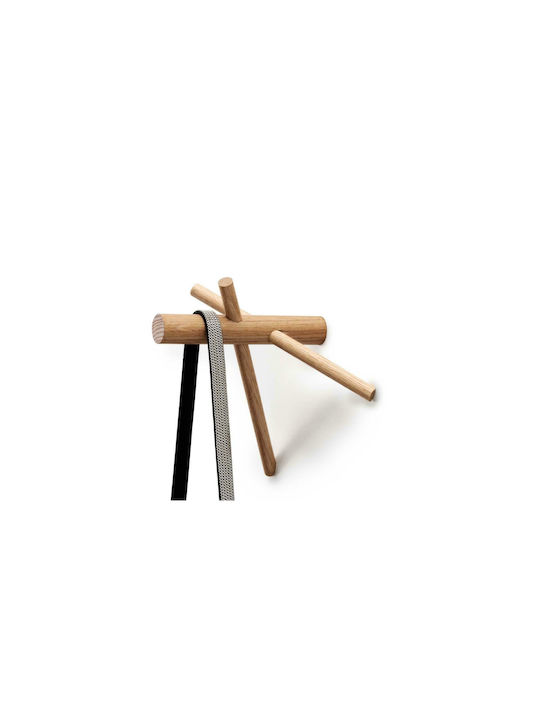 Normann Copenhagen Wall Hanger Wooden Brown 15.5x14.5x12.5cm