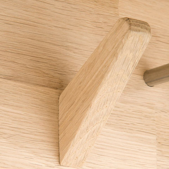 La Redoute Interieurs Wandhalterung Hölzernes 4 Haken Beiges 30x16cm