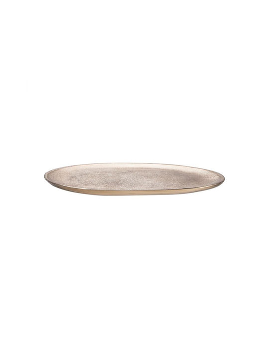Butlers Dekorative Platte Metallisch Gold 1Stück 22x22cm