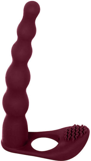 Passion Trägerlos Strap On mit Dildo in Rot Farbe