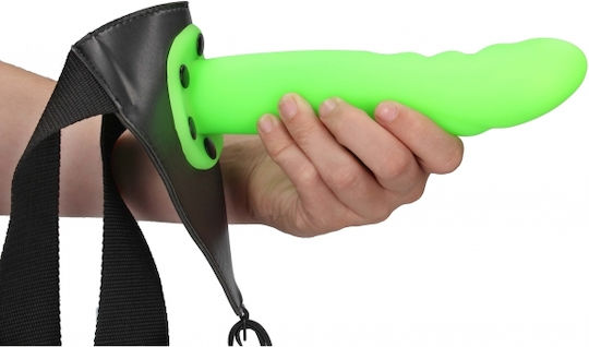 Shots Harness with Dildo in Green Color