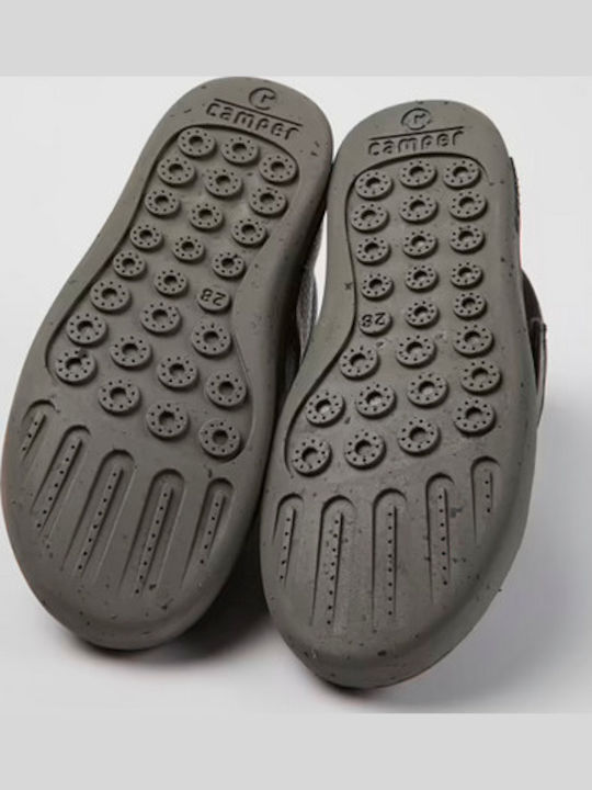 PEU TOURING Ghete Copii din Piele cu Velcro Gri