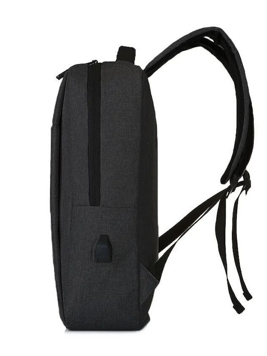 Amber Чанта Раница за лаптоп 15.6" в Черен цвят AM2009-BLACK