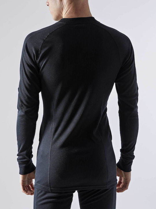 Craft Baselayer Bluza termica pentru barbati cu maneci lungi Negru