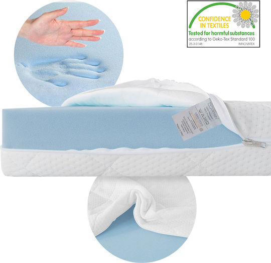 Pat Montessori Single Cu Saltea Gri 80x160cm