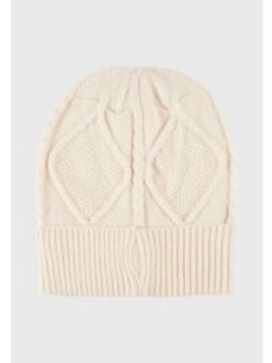 Funky Buddha Beanie Unisex Σκούφος Πλεκτός σε Μπεζ χρώμα