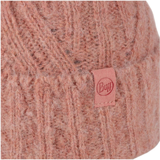 Pom Pom Beanie Unisex Beanie Knitted in Red color