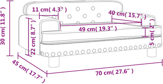 Kinderstuhl Schwarz 70x45x30cm