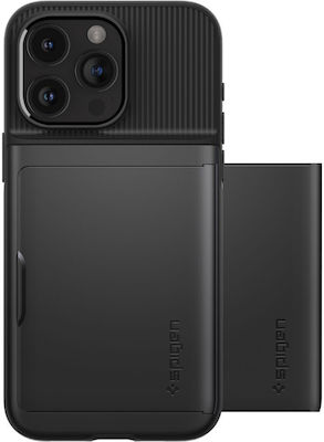 Spigen Slim Back Cover Durable Black (iPhone 15 Pro)