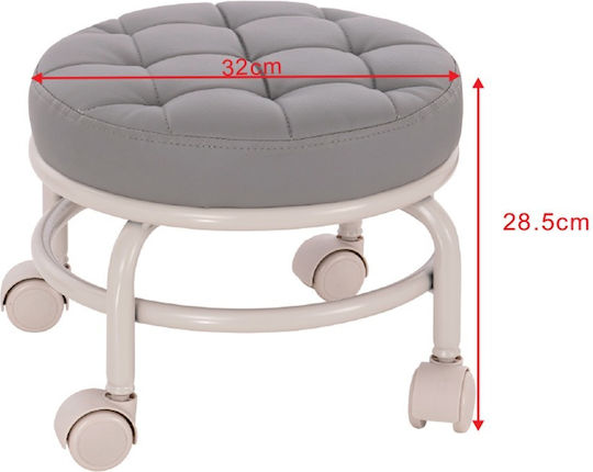 Comfort Style Wheeled Stool Gray 5410139