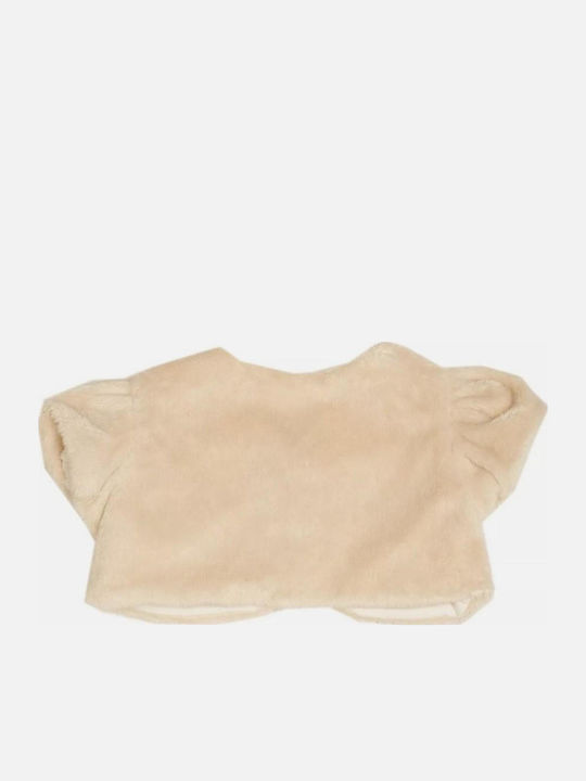Kids Bolero Fur Beige