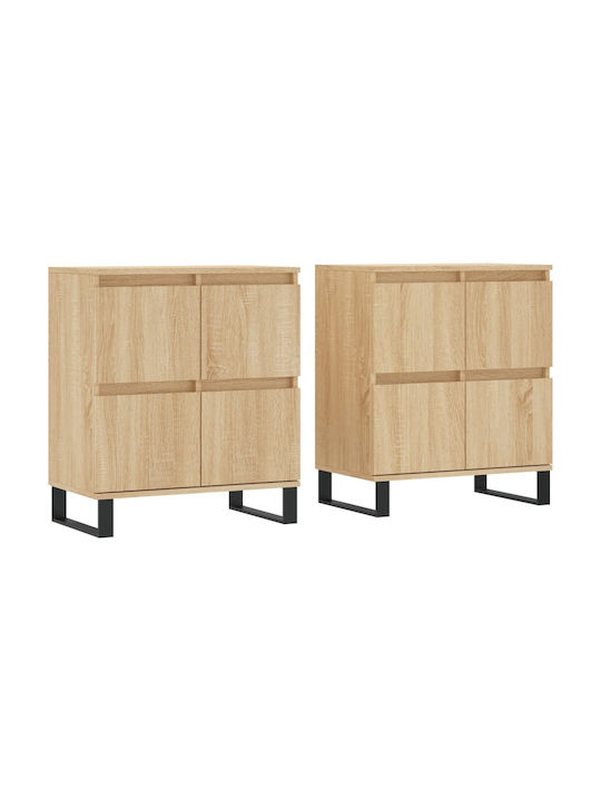 Sideboard Wooden Sonoma Oak 120x35x70cm