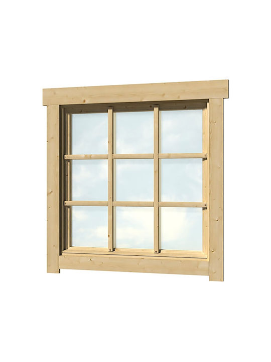 Showood Wooden Hinged Window W88.2xH88.2cm