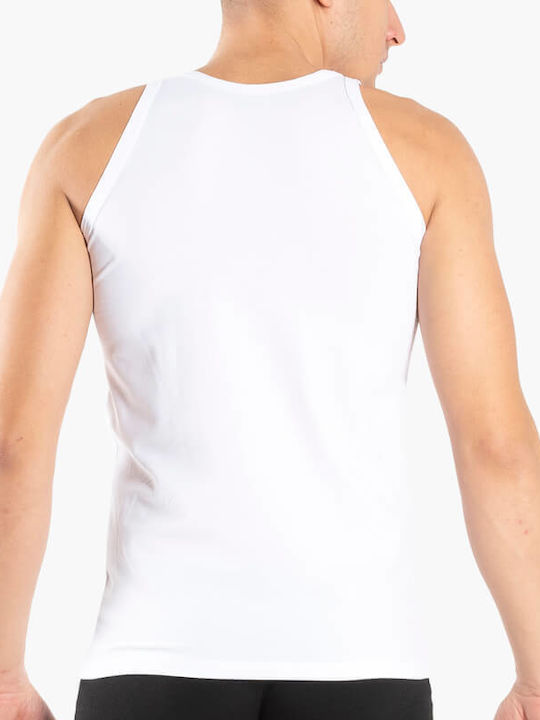 A.A UNDERWEAR Men's Sleeveless Undershirt White