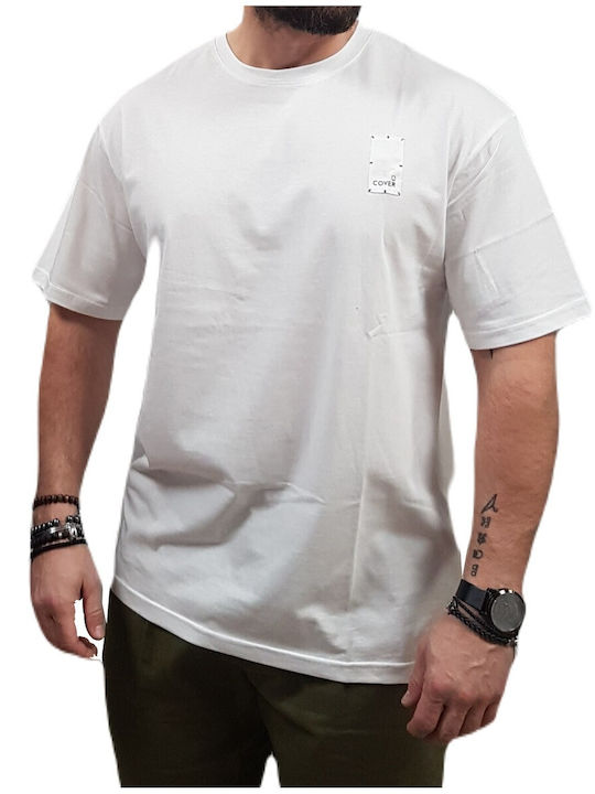 Cover Jeans Men's Short Sleeve T-shirt White