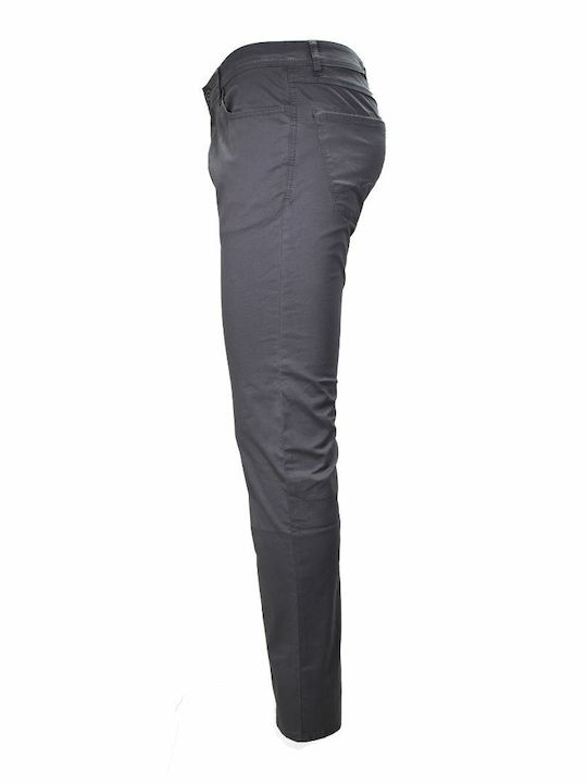 Trousers Elastic in Slim Fit Gray