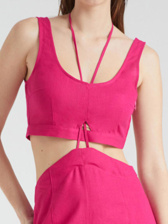 Bluze Damă Crop Top Vara Roz