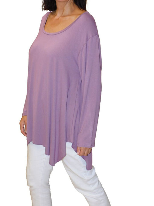 Kalliope Women's Blouse Long Sleeve Purple