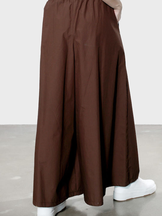 Tensione In Women's Culottes with Elastic Brown