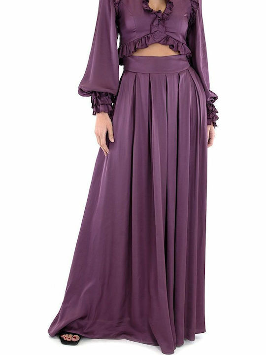 Lace Femei Talie înaltă Pantaloni culottes Violet