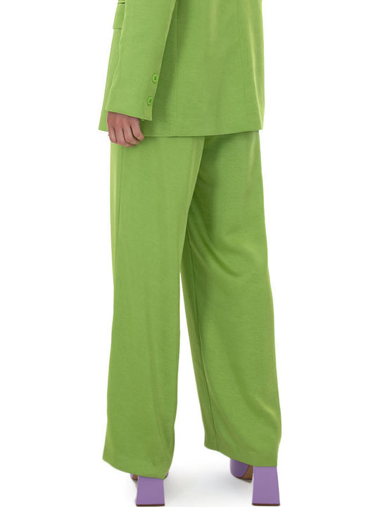 Damen Stoff Hose Grün