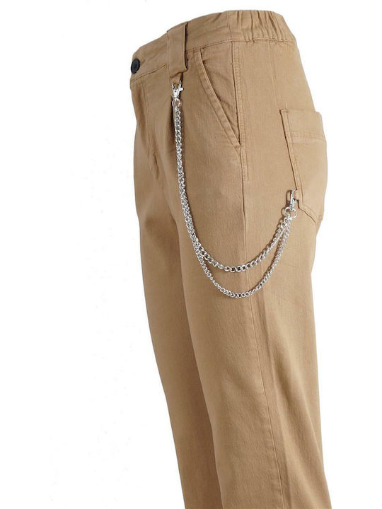 G Secret Damen Chino Hose Braun