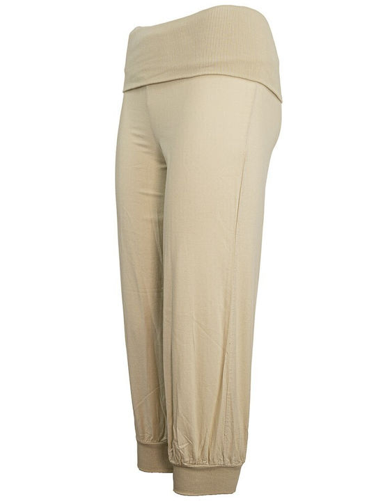 FantazyStores Damen Stoff Hose Beige