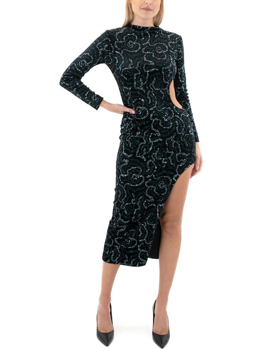 Midi Evening Dress Black