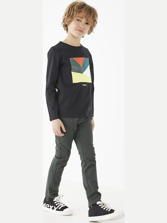 Kinder Hose Chino Stoff Grün