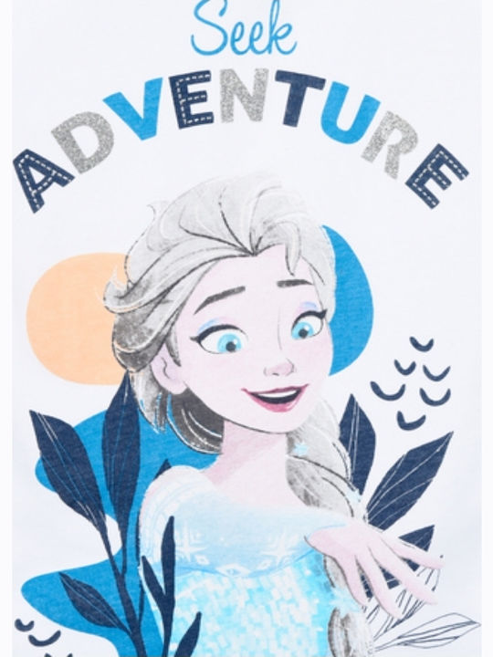 Kinderhemd Kurzarm Weiß Frozen Adventure