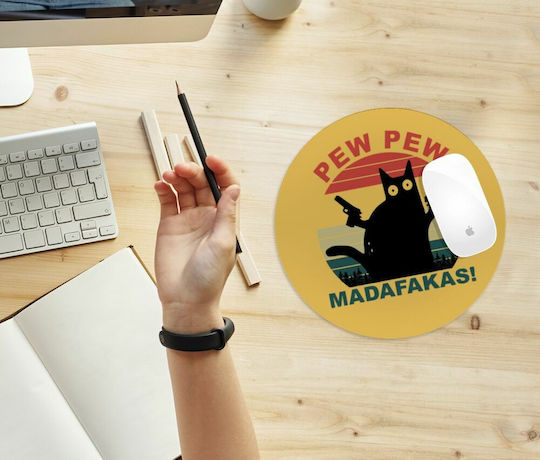 Koupakoupa Pew Pew Madafakas Мишка Пад (200мм) KP_11366_MOUSEPAD-ROUND
