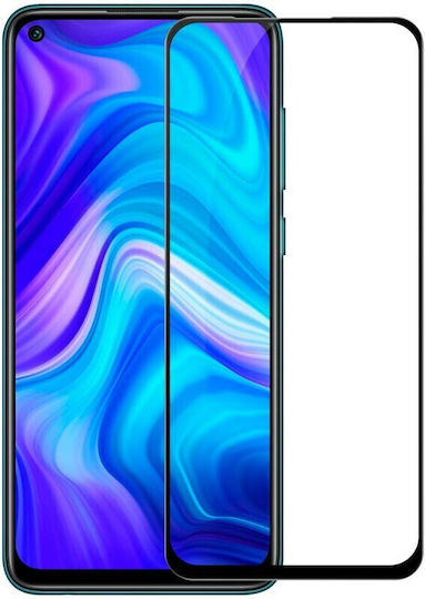 5D Full Face Tempered Glass Μαύρο (Redmi Note 9)