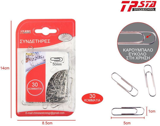 Tpster Συνδετήρες 50mm 30τμχ