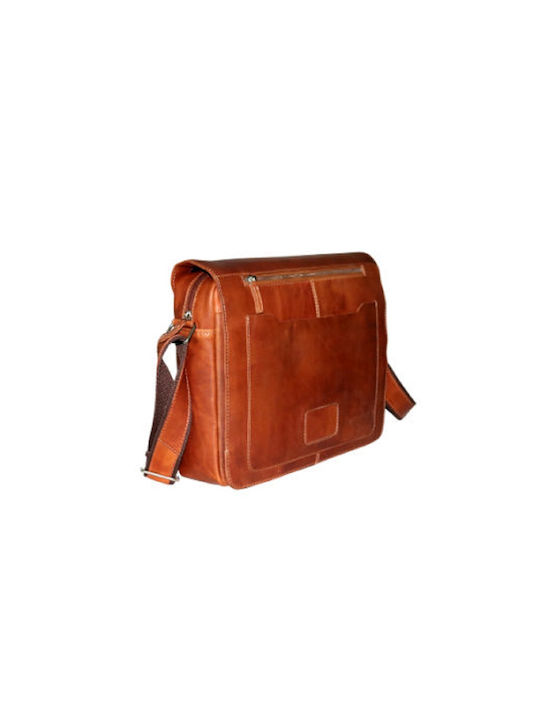 Fetiche Leather Leder Herrentasche Schulter / Crossbody Tabac Braun