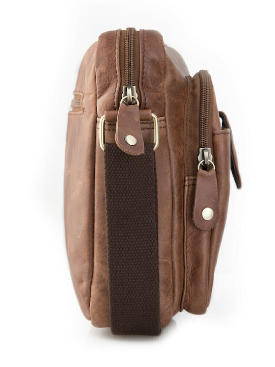 Leather Men's Bag Shoulder / Crossbody Brown