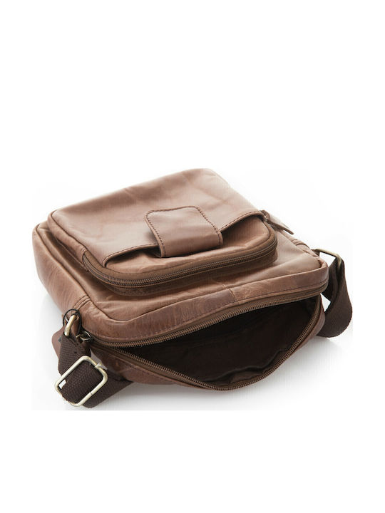 Leather Men's Bag Shoulder / Crossbody Brown