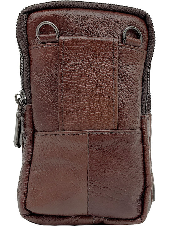 Leather Men's Bag Shoulder / Crossbody Brown