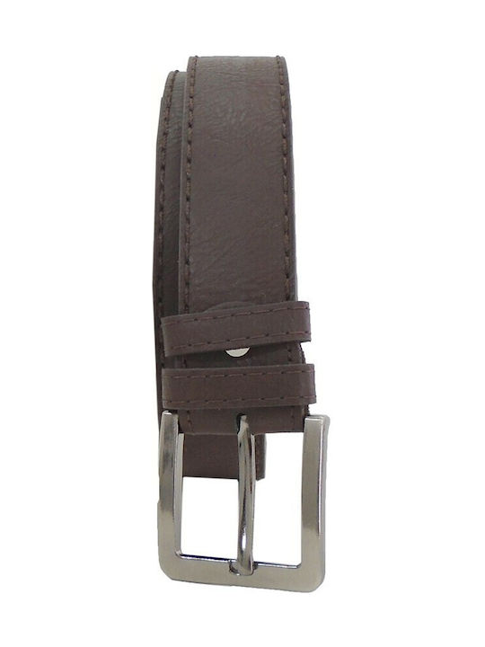 Men's Artificial Leather Belt Brown