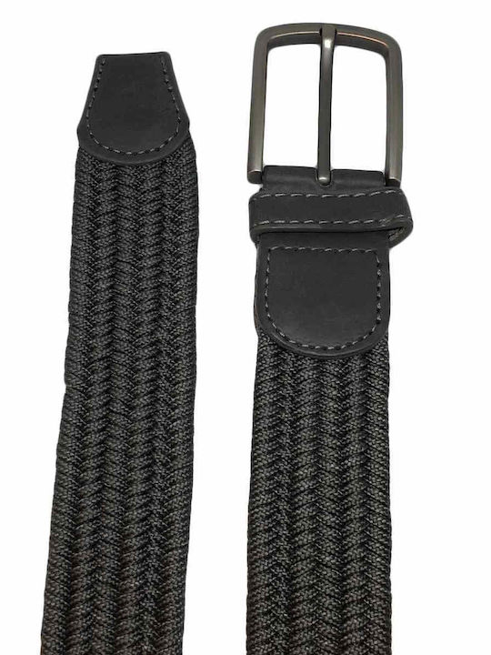 Men's Knitted Elastic Belt Gray