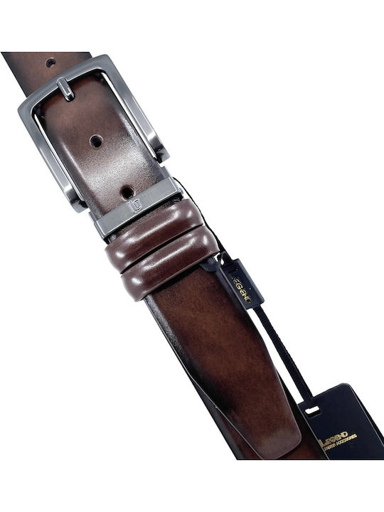 Мъжки колан Кожен от Кожа Кафяв