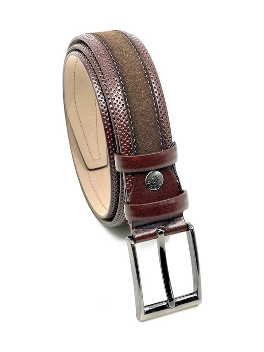 Legend Accessories Men's Leather Belt Brown